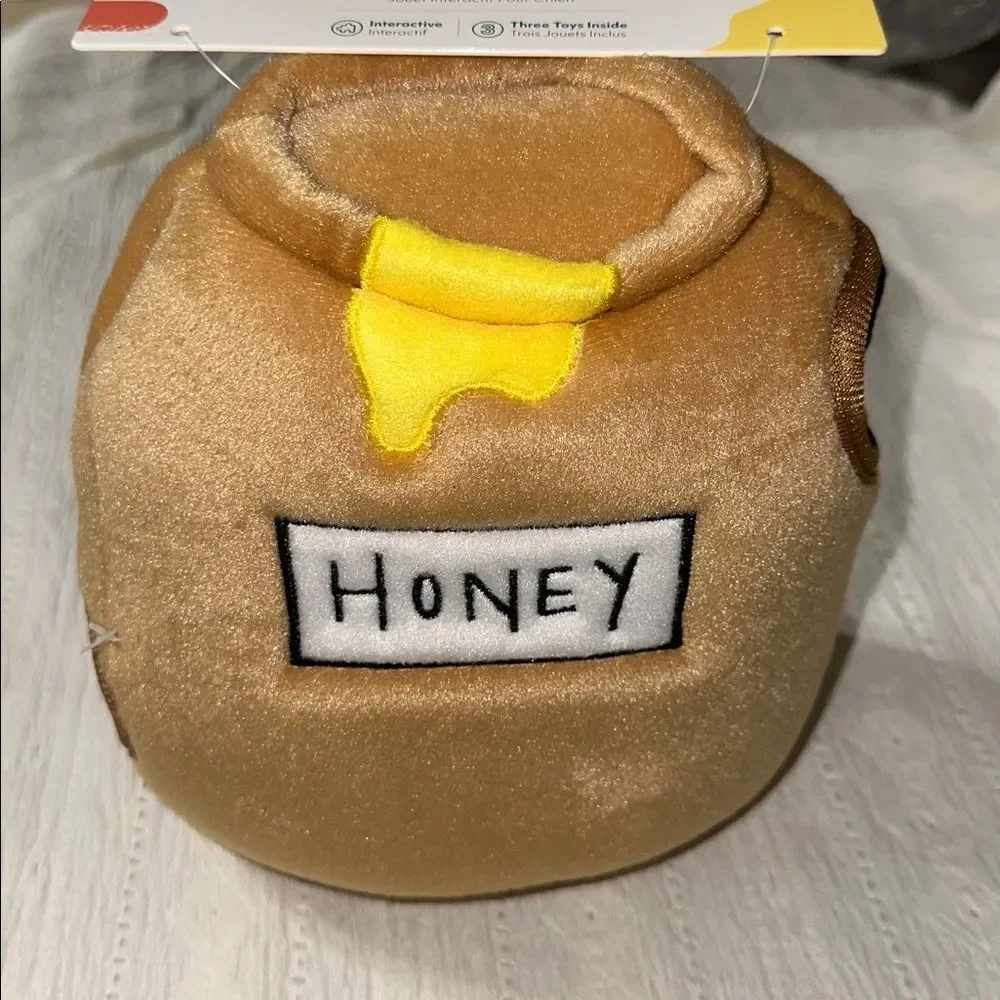 Zippy Paws Burrow Interactive Dog Toy Hide and Seek Squeaky Honey Pot with Bees